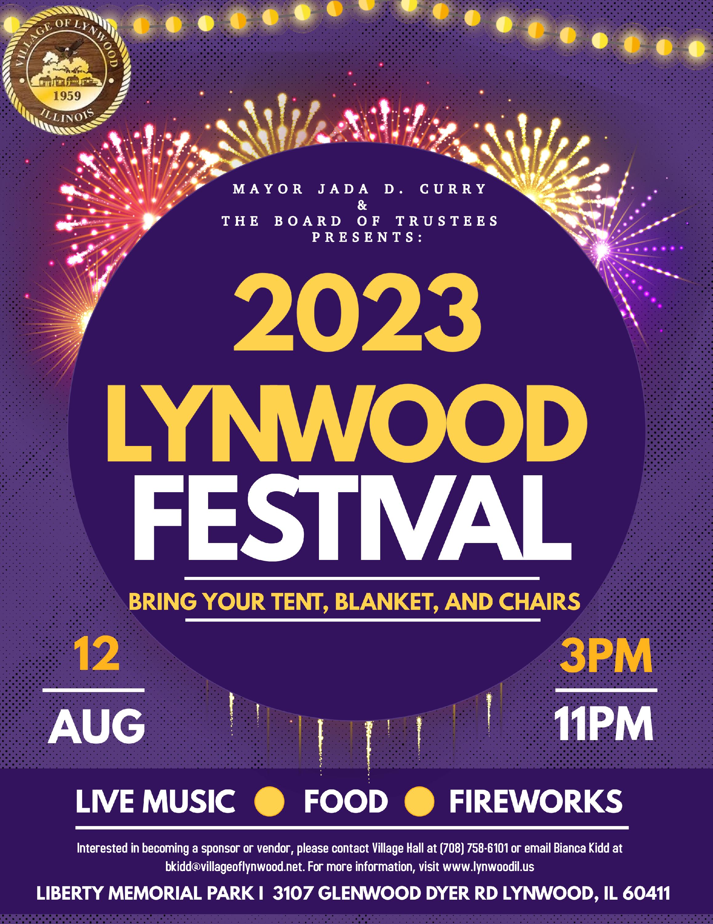 2023 Lynwood Festival Flyer
